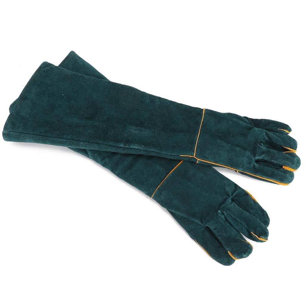 AntiAnimal Bite Gloves Reptile Bird Handling Falcon Protective Safety Leather Supplies