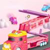 Childrens Multifuntional Inertia Princess Car Toy With Foldable Track For Handeye Coordination