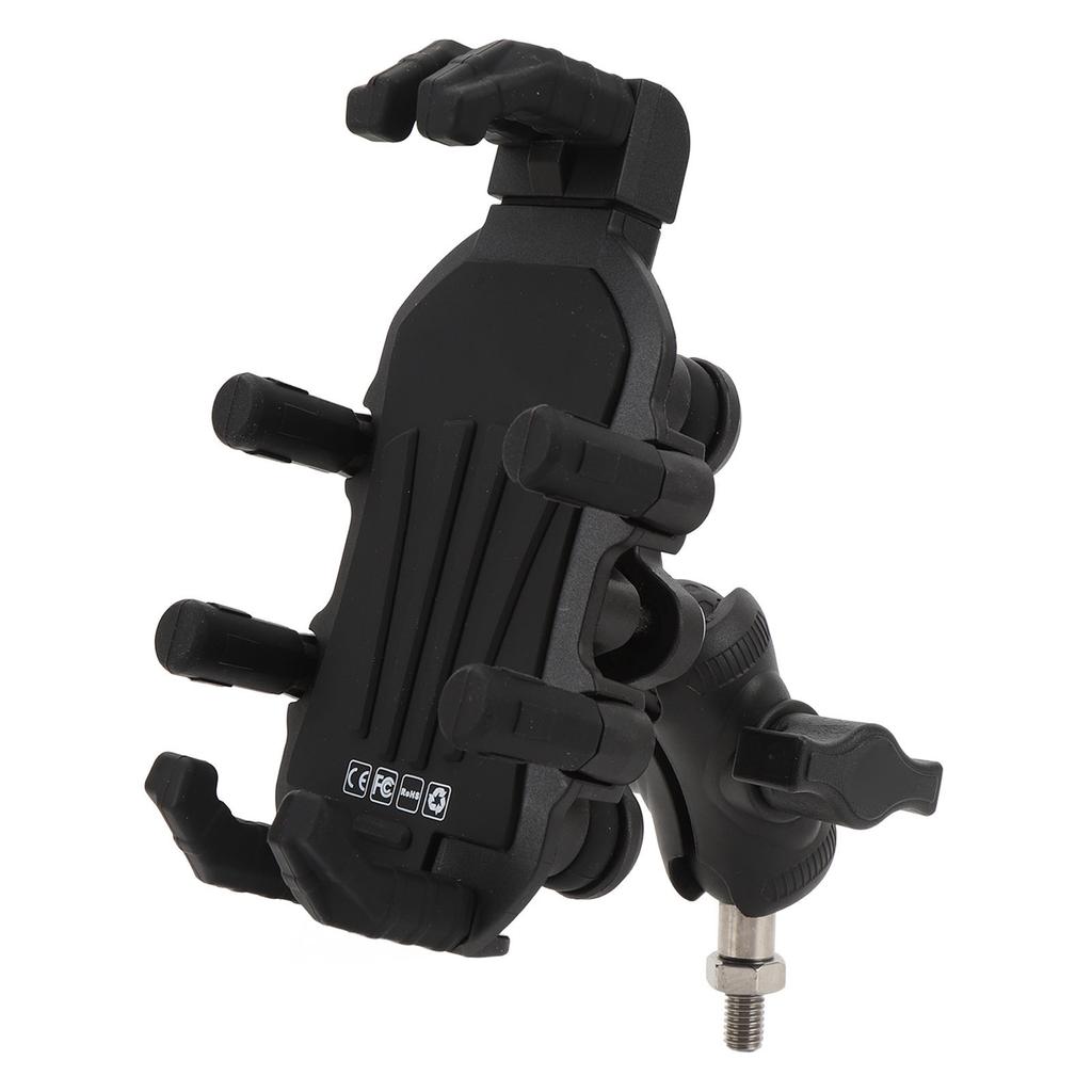 Motorcycle Fork Stem Phone Mount with Vibration Dampener High Speed Secure Lock Adjustable Mount for 4.9 to 8.1in