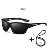 With Chain Fashion Polarized Sports Sunglasses Men Women Fishing Hiking Cycling Climbing Skiing Vintage Sport Sun Glasses UV400