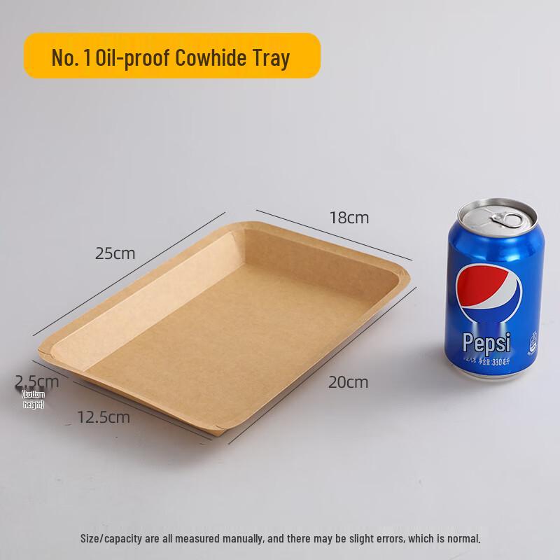 Disposable Kraft Paper Snack & Fries Tray