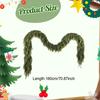 Artificial Garland Lightweight Soft Xmas Decor Christmas Decor Christmas Garland for Staircase Holiday Season Party Supplies