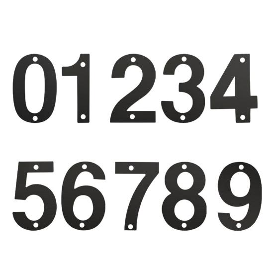 Stainless Steel House Number 0-9 Apartment Farmhouse High Visibility Outside Front Door Enhance Mailbox Number Floating Address Number Decoration