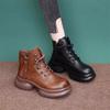 Retro Velvet Warm British Style Heightened Martin Boots New Short Boots In Autumn and Winter