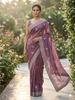 Pure Soft Gold Crush Saree with Cotton Thread & Sequins Embroidery | Designer Party Wear Saree with Unstitched Blouse