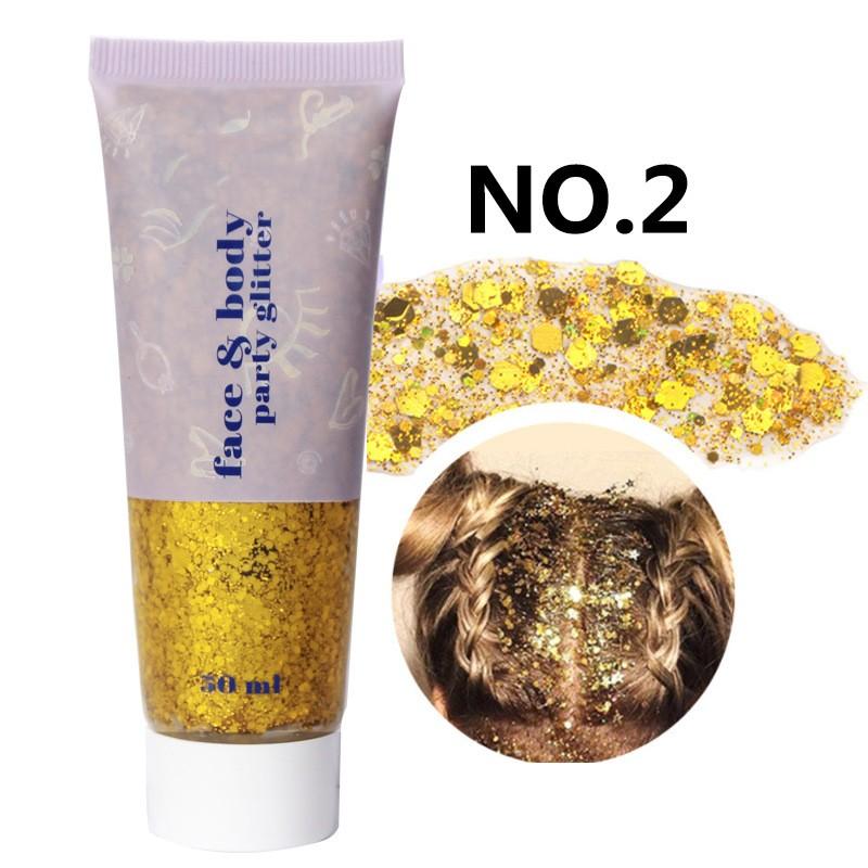 Sequin Gel Scale Face Body Lip Sequin Eye Shadow Dazzling Stage Makeup 50ml
