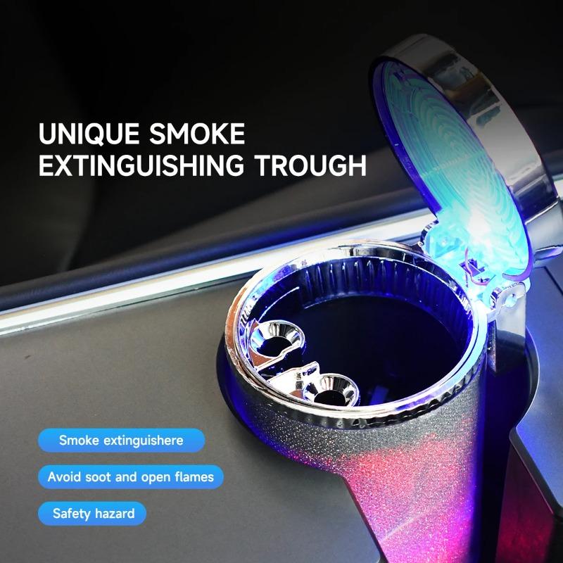 Seven-color ashtrays, dazzling ashtrays, creative multi-functional ashtrays, anti-fly ashtrays, dazzling colorful car ashtrays