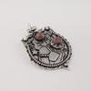 Natural Black Rhodonite Gemstone 925 Sterling Silver Women Jewelry Designer Pendant 1.9" For Gift CP-44-28