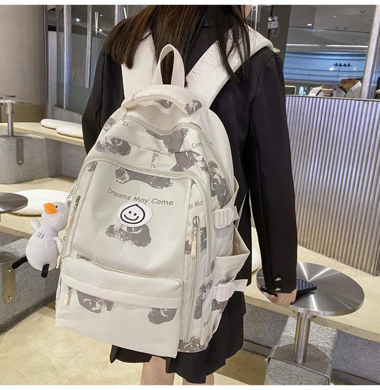 Korean & Japanese Style Versatile Nylon Backpack, Large Capacity College & Middle School Bookbag for Women