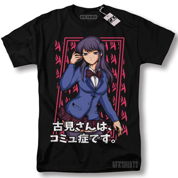 Komi san Can t Communicate Shirt Hitohito Omoharu Ren Anime Manga T-Shirt Unisex T-Shirt L