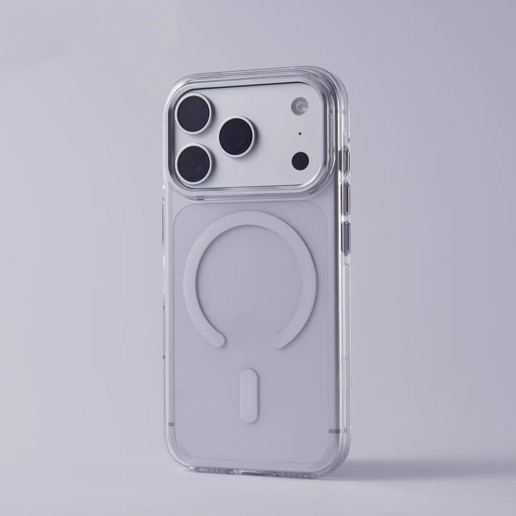 Luxury Matte Armor Shockproof Clear Case For iPhone 17 Air 16 15 14 13 12 Pro Max Plus For Magsafe Wireless Charge Hard PC Cover