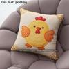 Cute Farm Chicken Throw Pillow Covers Home Decor Pattern Cushion Cover Suitable For Sofa Bedroom Car Pillow Cover