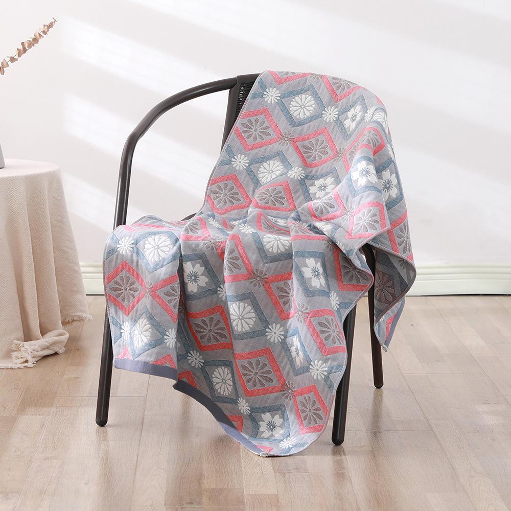 

Bohemian Floral Bath Towel for Women Children, Soft Cotton Gauze, Bathroom, High Quality, 70*140 70x140 cm