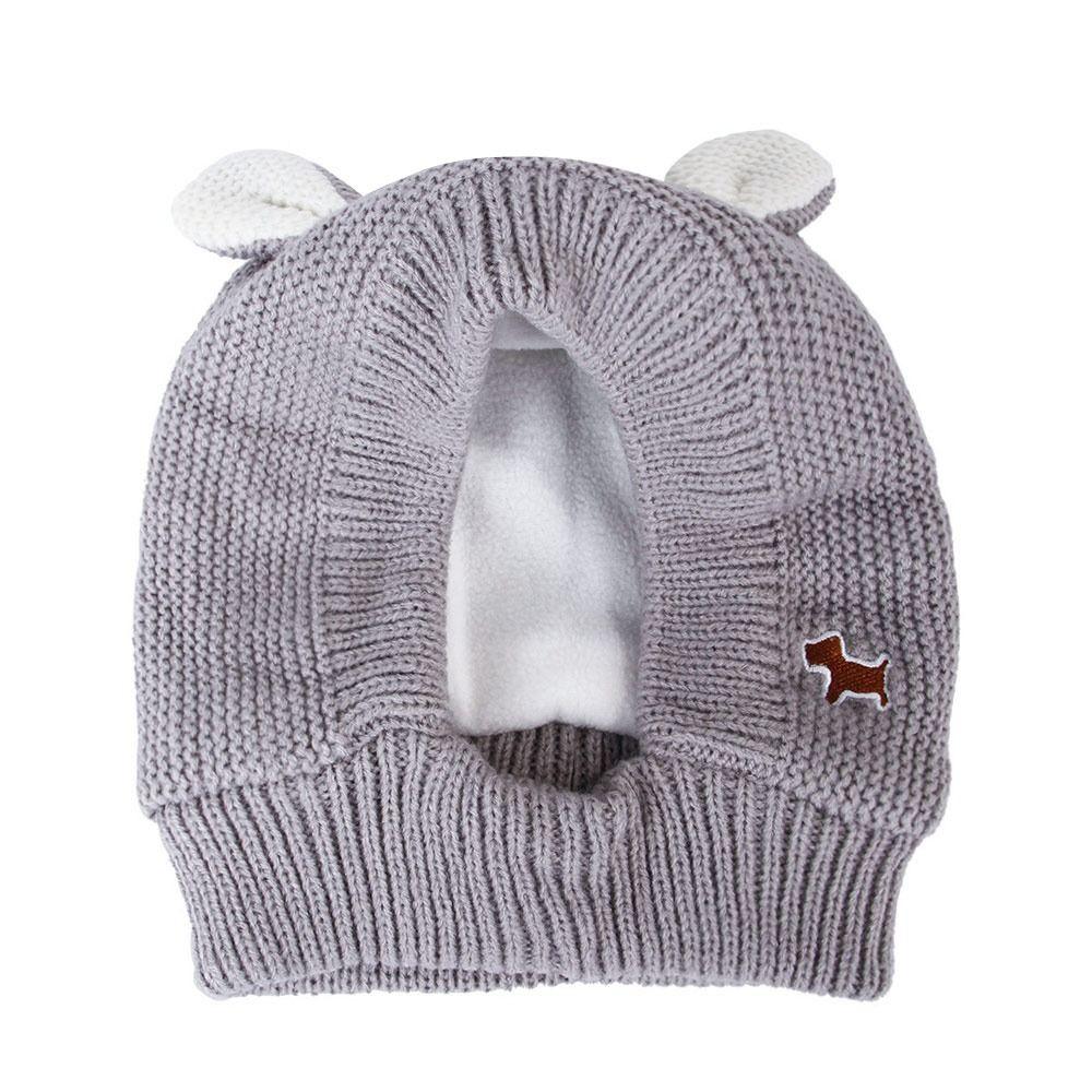 thumbnail image 2 of Cheap Cute Knitted Hat Noise Protection Warm Earmuffs Warm Puppy Cap 2 of 10