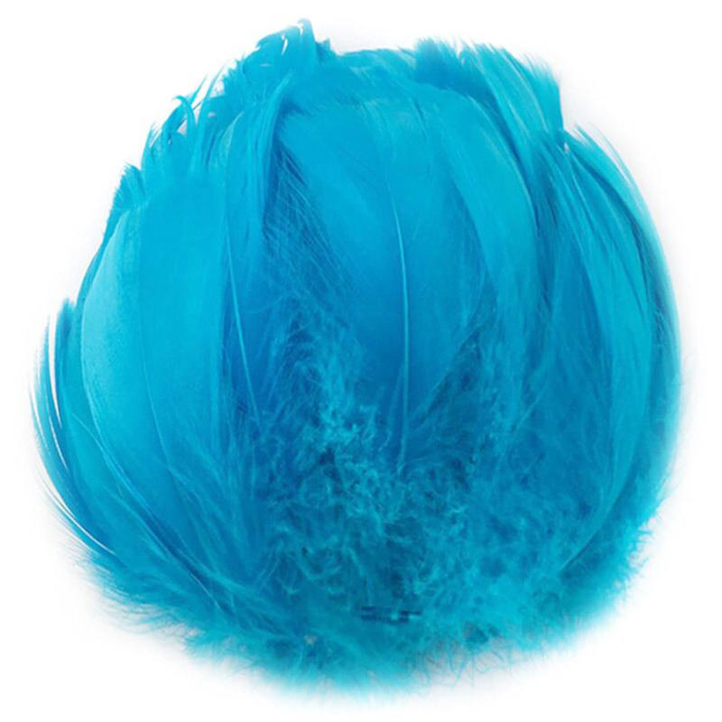 

100Pcs Colorful Feathers 8-12cm Craft Feathers Wedding Family Party Decorations Dream Catcher Supplies Natural Feathers 100Pcs 8-12cm озеро синього кольору