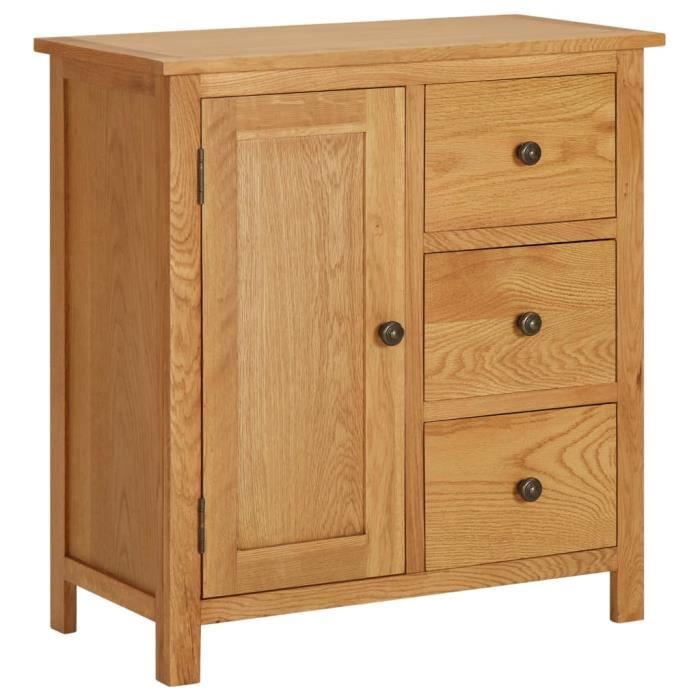 VidaXL Armoire 70x35x75 cm Bois de chêne massif