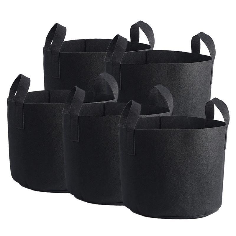 1/2/3/5/7/10 Gallon Black Plants Growing Bag Vegetable Flower Aeration Planting Pot Container PH