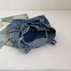 Large Capacity Denim Bag Women's Shoulder Bag Letters Tote Bag