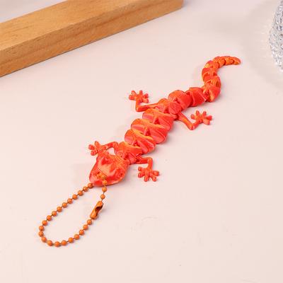 3D Printed Ornament Articulated Wall Gecko Flexible Joint Models Creative Stress Relief Toys Gift