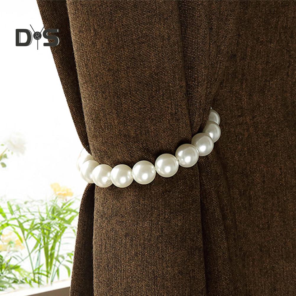 DYS Home Decor 1 ks křišťálové kamenné korálky okenní závěs popruh spona držák magnetu