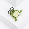 Cute Unique Glasses Frog Brooch For Women Men Personality All-Match Animal Pin Brooch  Party Jewelry Accessories Gift