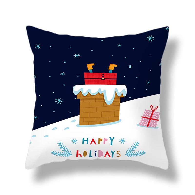 Christmas Pillowcases Homewares Nordic Christmas Cartoon Digital Print Pillowcases