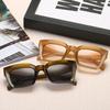 Neue Mode Frauen Luxus Marke Quadrat Sonnenbrille Damen Vintage Übergroße Sonnenbrille Weiblichen Großen Rahmen Uv400 Shades Schwarz