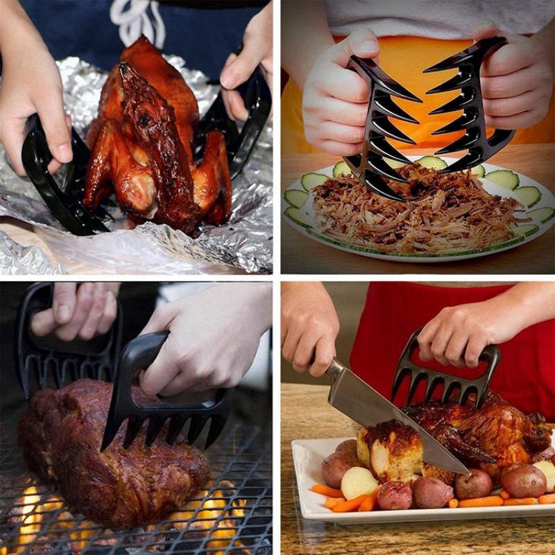 Meat Shredder Forks Multfunctional Bear Claw Barbecue Fork EasyClean Strong Pulled Pork Puller BBQ Kitchen Cooking Accessories