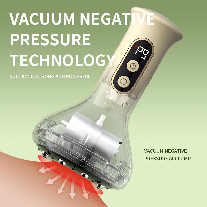 Body Scraping Massage 9 Modes Vacuum Suction Cup Scraping and Cupping Device Beauty Health Back Arm Scraping Cupping Massager