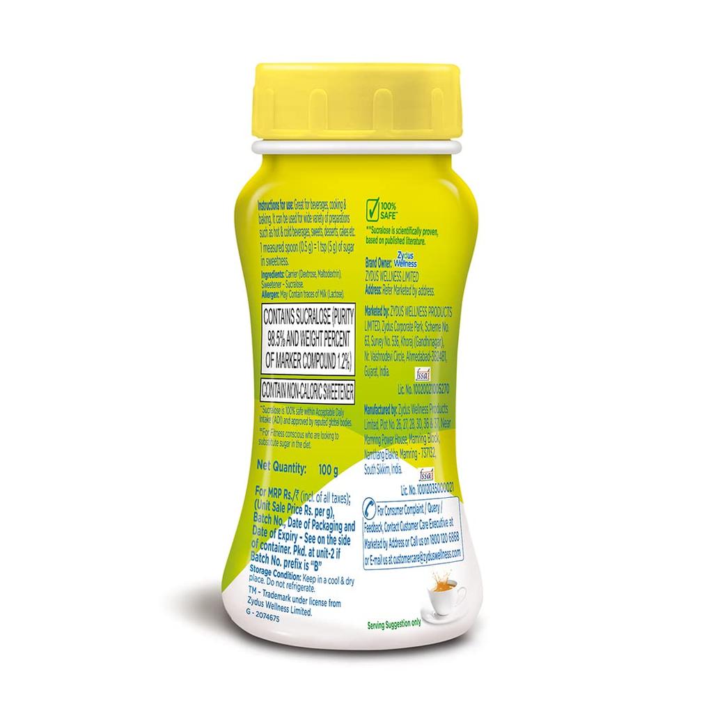 Sugar Free Natura Sladidlo s nulovou kalorií 100g Sklenice Balení 2 pro Nápoje Pečení Dezerty