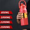 1500ML Edelstahl Thermo Flasche Tragbare Thermos Große Kapazität Thermo Wasser Flasche Tumbler Thermoskannen Outdoor Vakuum Flaschen