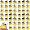 48Pcs Rubber Duck Cowboy Mini Yellow Duckies Ducks Toys With Cowboy Hat Sunglasses For Summer Birthday Gift Party Favor