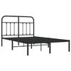 VidaXL Metal Bed Frame with Black Headboard 120x190 Cm 352575