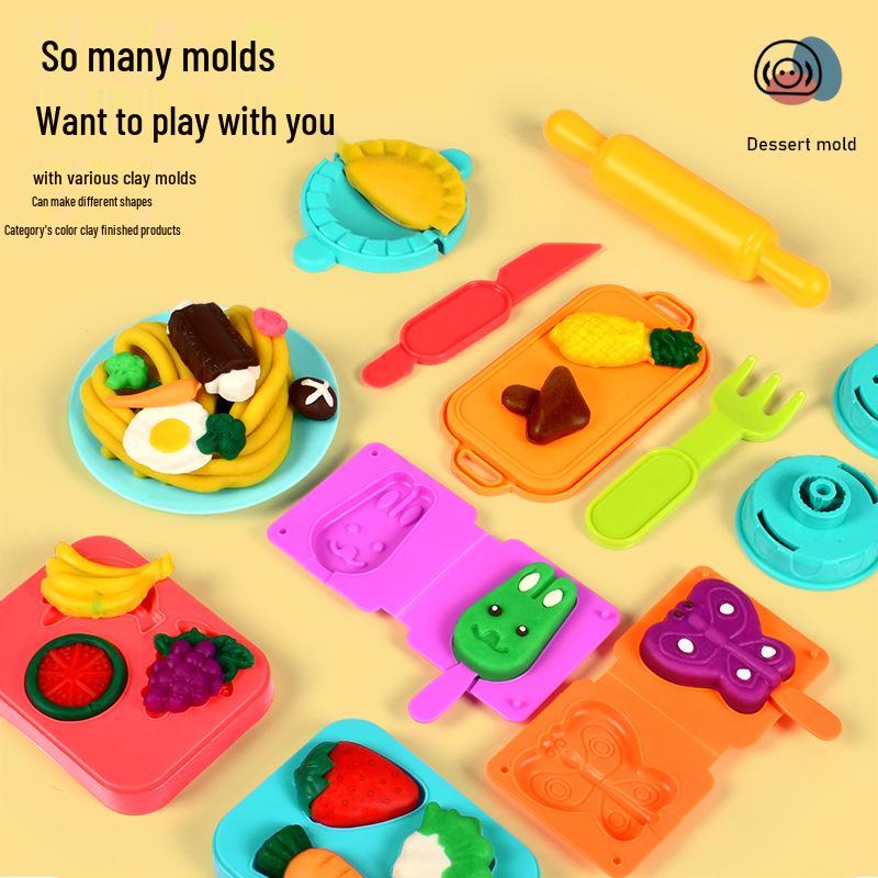 DIY Playdough Noodle Maker: Light Clay Mold Toy for Kids