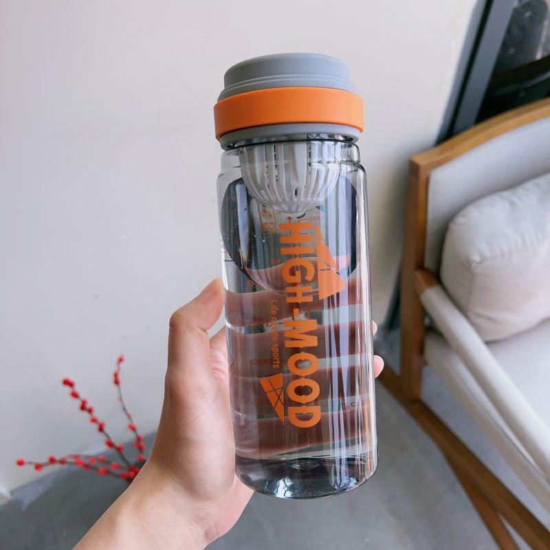 Water bottle summer simple fashion portable children's water cup high value boys and girls with tea compartment portable plastic high temperature cup