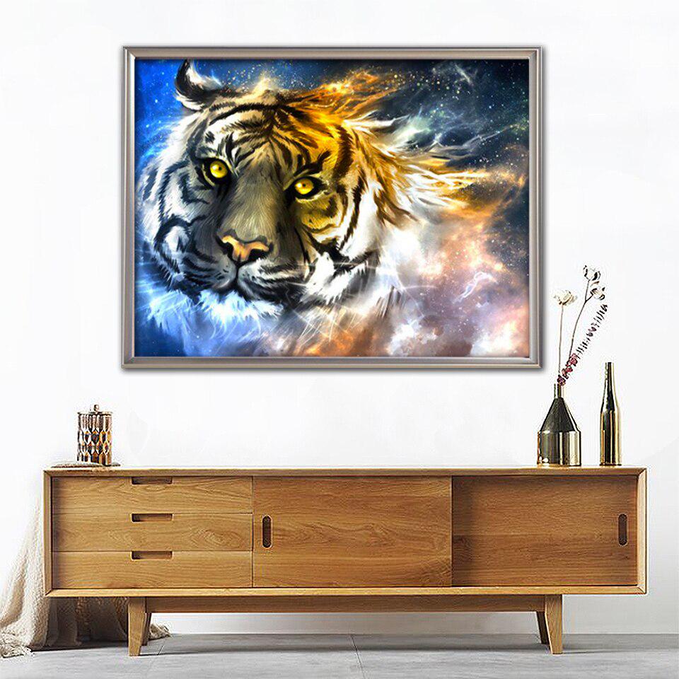 Diamant-Malerei Tiger 5D DIY voller Platz Diamant Stickerei Tier Handarbeit Home Dekorationen
