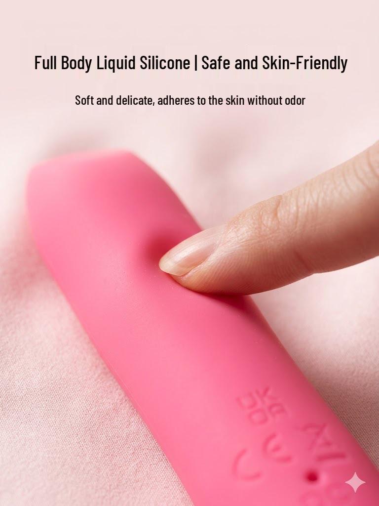 Rechargeable 10-Mode Mini Bullet Vibrator - Strong, Portable Silicone Massager for Women