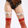 Style Punk Ladies Leg Ring With Metal Leather Y2k Fetish Garters For Party Wear