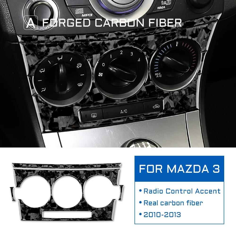 Carbon Fiber Radio Panel Sticker for Mazda 3 2010-2013 Interior Accessories Carbon Forged 2