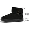 Thick-soled Snow Boots, Women's Flat Anti-slip One-foot Cotton Shoes, Short Shoes, Student Boots