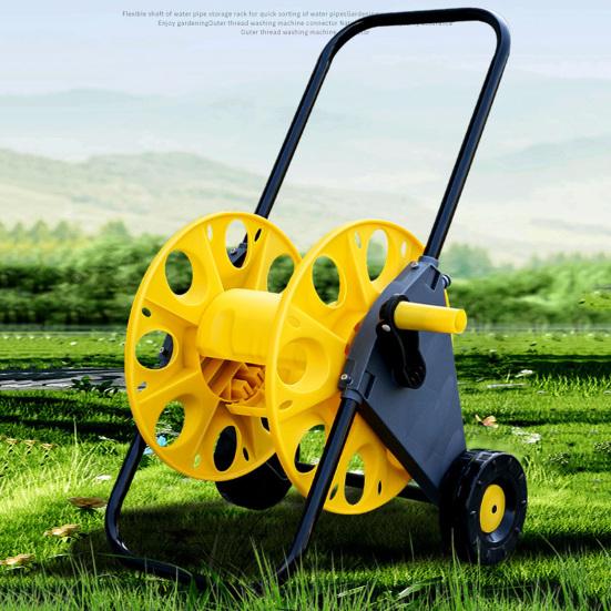 Gartenschlauchwagen mit Rädern, robust, tragbar, für den Außenbereich, Hof, Terrasse