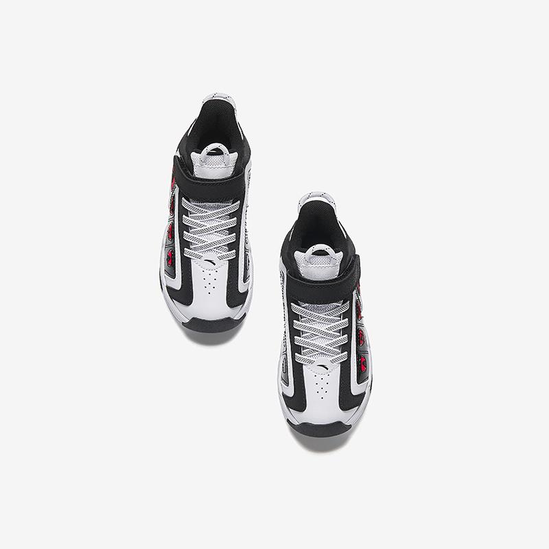 Anta Comfortable Fashionable Versatile Trendy Non-Slip Wear-Resistant Low-Top Basketball Shoes Kids sneaker White Black 312519957-1