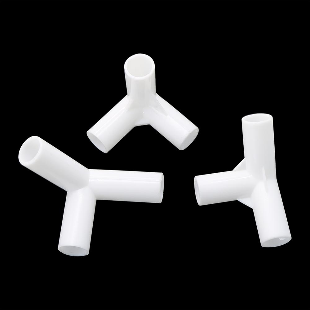 5 Stück Innendurchmesser 12mm Gerader Winkel 4-Wege T-Stück 60 90 120 135 Grad PVC Verbinder DIY Kleiderschrank Zelt Fitting Adapter