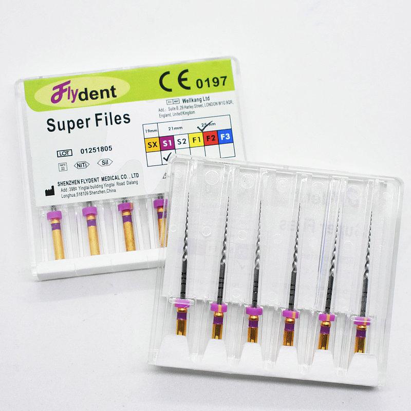 Dental Super Files Endo Rotary Files Endodontic Niti Files 21Mm 25Mm Nickel Titainium Instrument Sx-F3 Dentistry