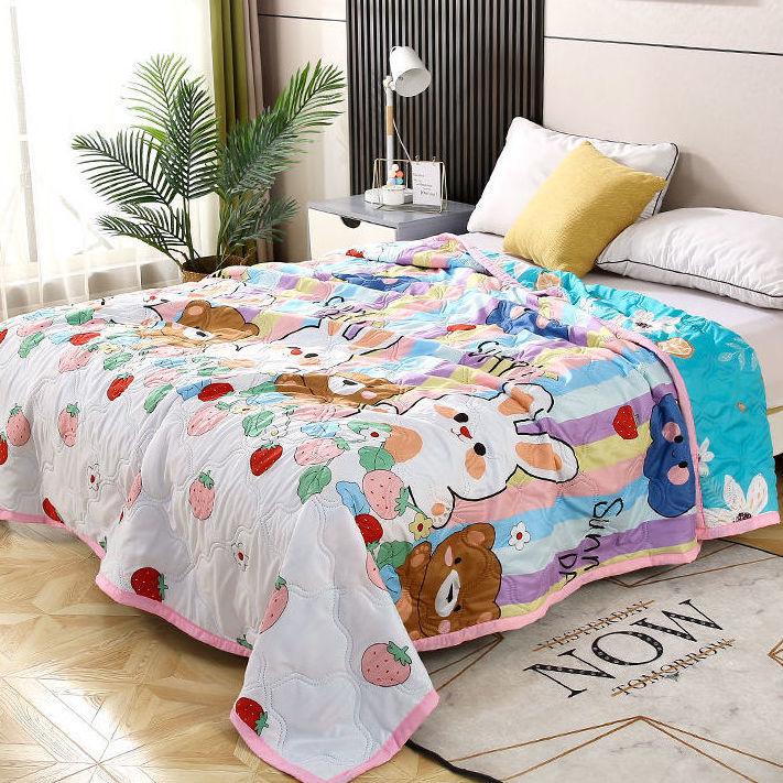 Summer Cooling Blanket Single Double Air Conditioner Thin Multi-layer Yarn Cotton Towel Blanket Comfort Blanket
