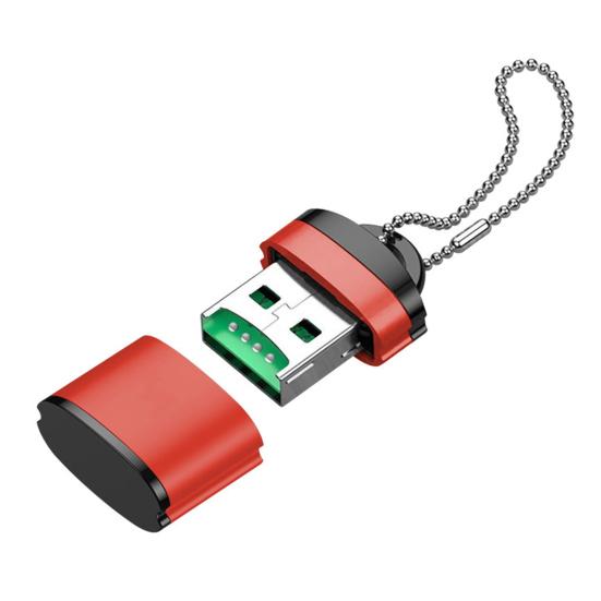 High-Speed USB Card Reader Portable Multi-Slot Adapter for TF/SD Cards, Plug-and-Play Fast Data Transfer Card Reader for Phone Computer Speaker