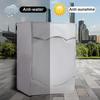 New Thicker Washing Machine Cover Oxford Silver Waterproof Cover With Roll Edge Dust Proof Cover For Front Loading Machine