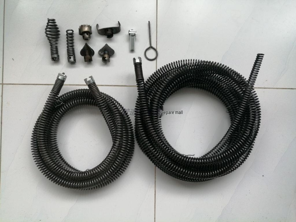 Elektryczny przepychacz do rur - elastyczna sprężyna 16 mm do rur