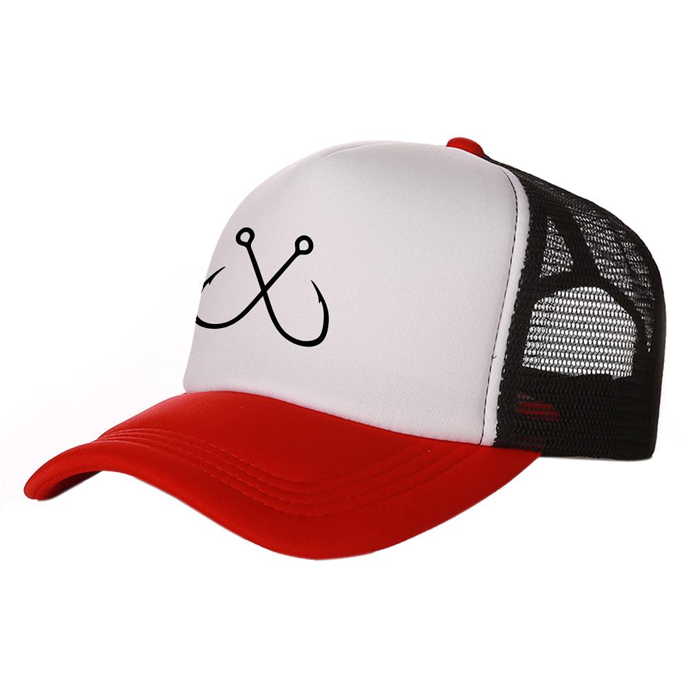 Fish Fishing Trucker Cap Fish Hunt Cap for Fisher Hook Baseball Cap Pike Fish Cool Summer Mesh Hats MZ