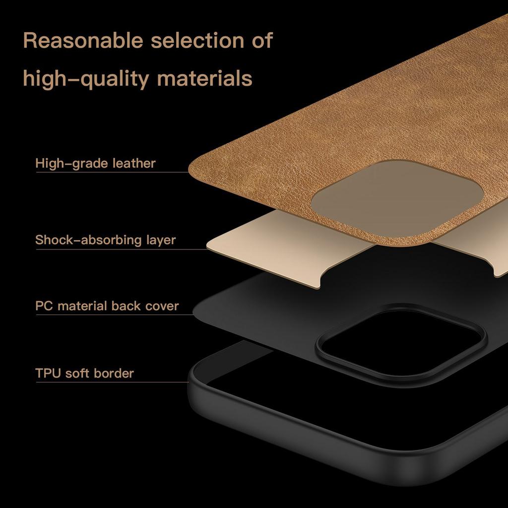 For Xiaomi Redmi Note 14 Pro+ 5G Case Retro Leather Coated PC+TPU Phone Cover